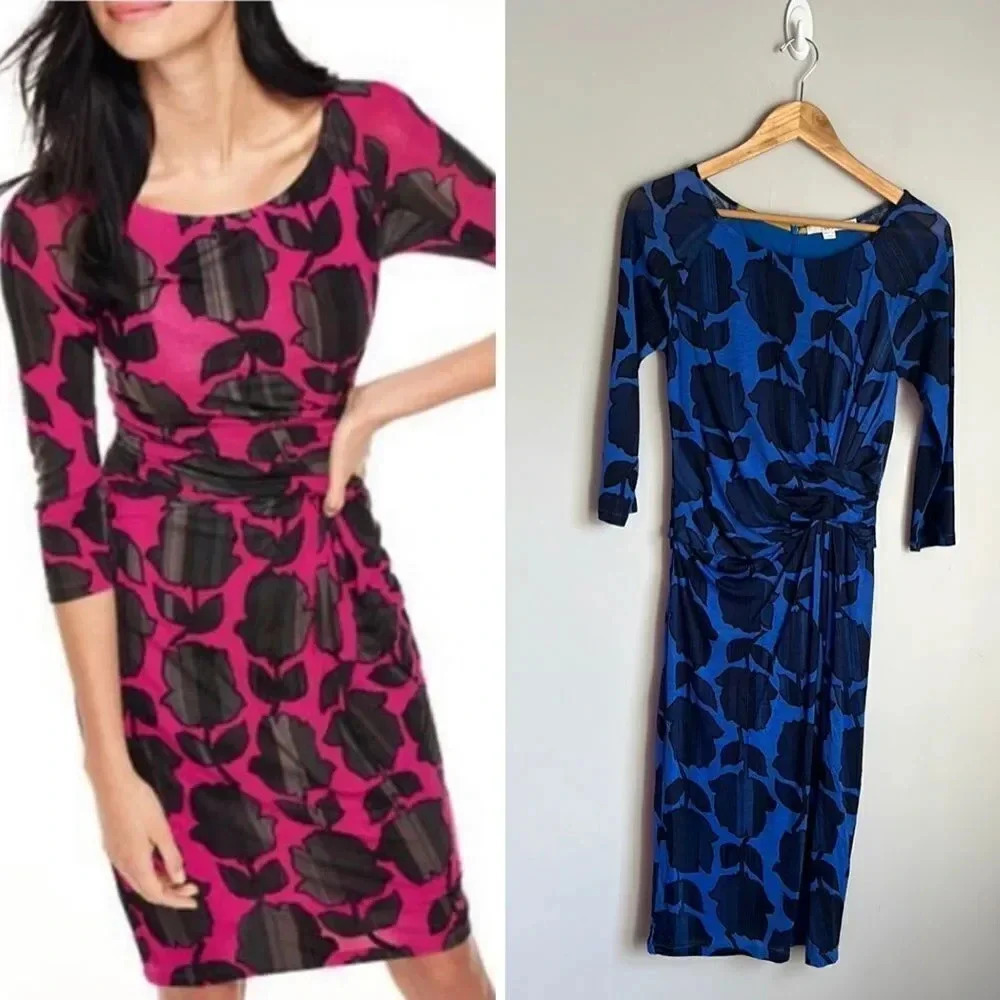 Boden Harper Jersey Faux Wrap Dress